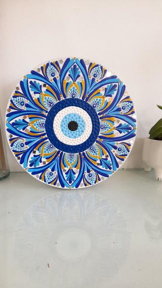 Mandala Olho Grego 30cm