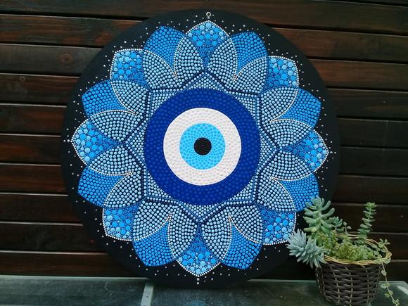 Mandala Olho Grego 30cm