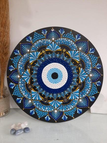 Mandala Olho Grego 35cm