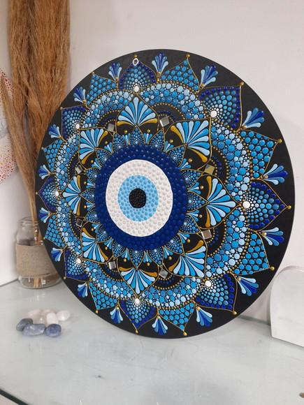Mandala Olho Grego 35cm