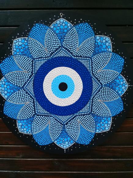 Mandala Olho Grego 35cm