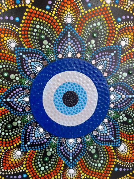 Mandala Olho Grego 40cm