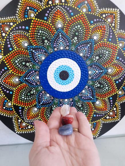 Mandala Olho Grego 40cm