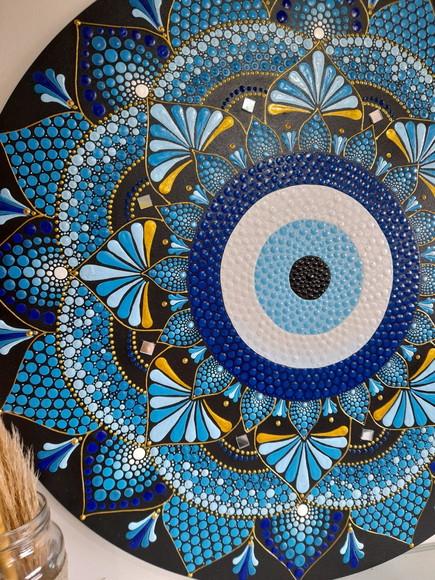 Mandala Olho Grego 60 cm