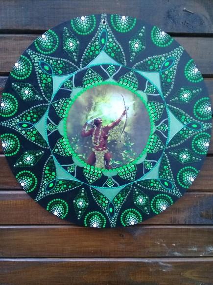 Mandala Oxóssi 30cm
