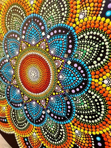 Mandala Personalizada 80cm Luz e Energia