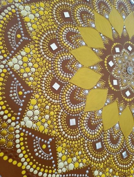 Mandala Prosperidade e Felicidade 50cm