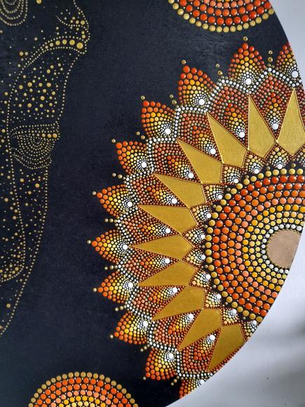Mandala Rosto de Buda 50cm