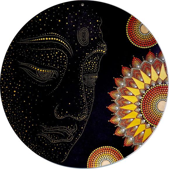 Mandala Rosto de Buda 60cm
