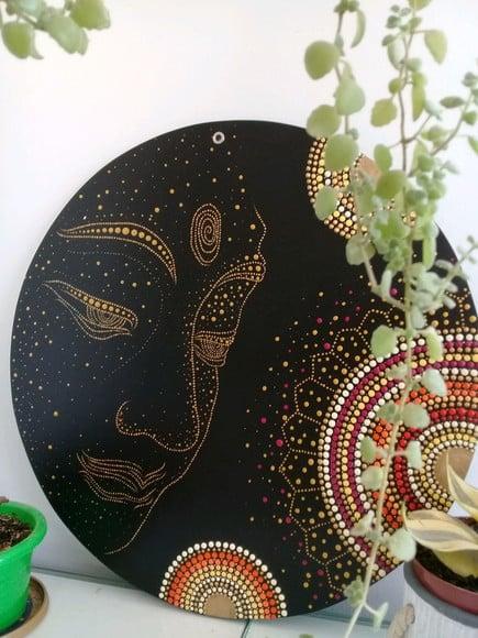 Mandala Rosto de Buda40 cm