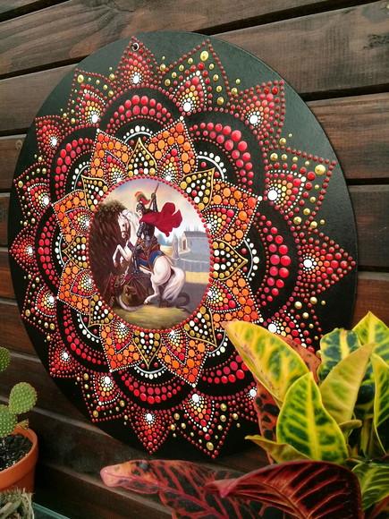 Mandala São Jorge 40cm