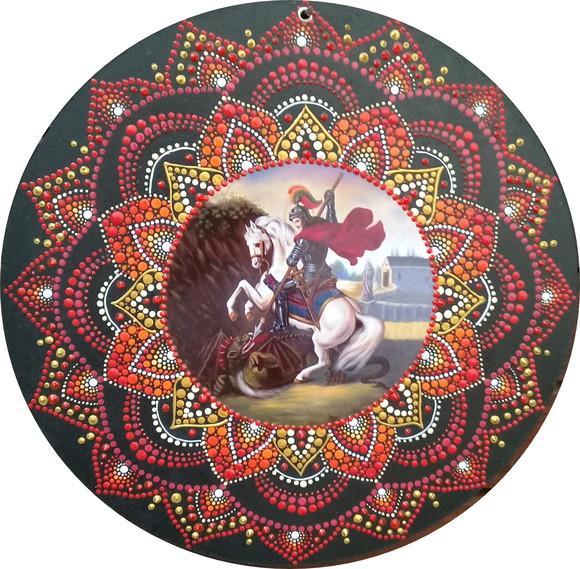 Mandala São Jorge 40cm