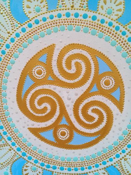 Mandala Triskle 60cm de Diâmetro