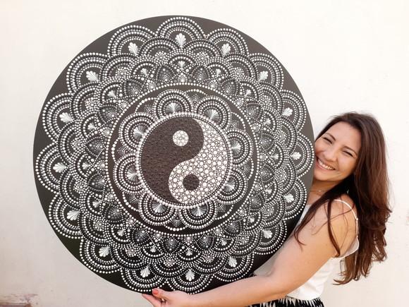 Mandala Yin Yang 80cm