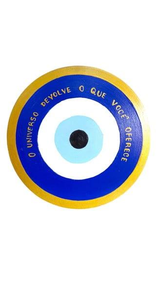 Placa Decorativa Olho Grego 20cm