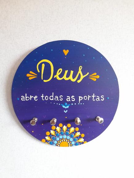 Porta-chaves deus Abre Todas Asportas 20cm