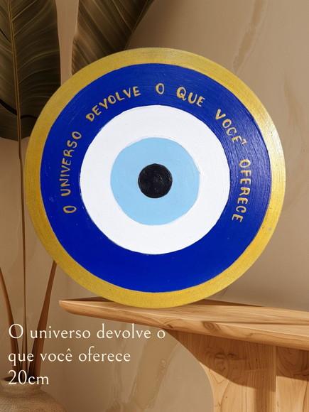 Placa Decorativa Olho Grego 20cm