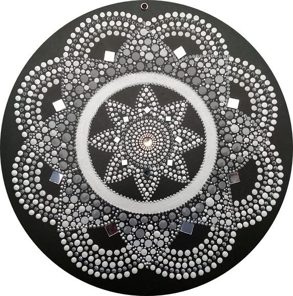 Trio de mandalas da paz e acolhimento 60cm, 30cm