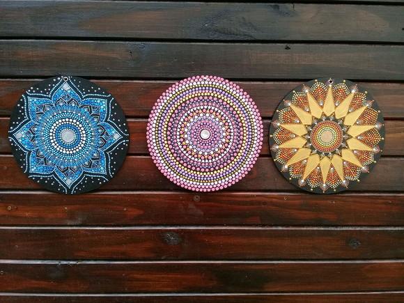 Trio Mandalas 20cm