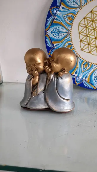 Budinhas Sábios Cochichando 10cm