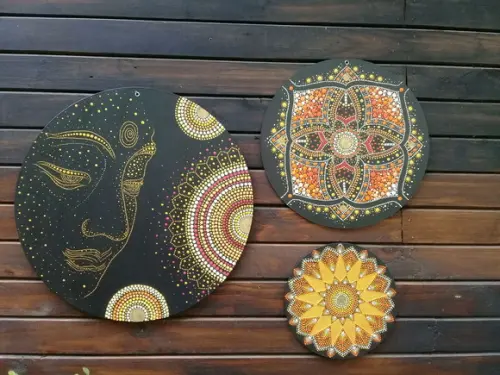 Conjunto 3 Mandalas 40cm, 30cm, 20cm