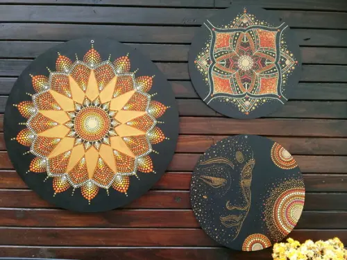 Conjunto 3 Mandalas 50cm, 40cm, 35cm