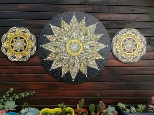 Conjunto 3 Mandalas 60cm, 30cm, 30cm