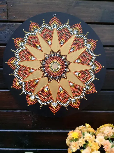 Conjunto 3 Mandalas 60cm, 40cm, 35cm