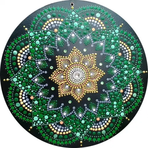 Conjunto de 4 Mandalas 30cm