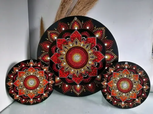 Conjunto Mandala da Energia e Sabedoria 40cm-20cm
