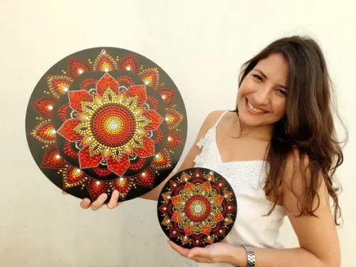 Conjunto Mandala da Energia e Sabedoria 40cm-20cm