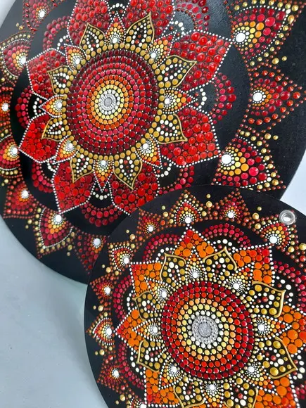 Conjunto Mandala da Energia e Sabedoria 40cm-20cm