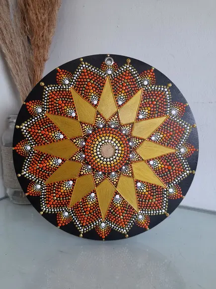 Dupla Mandala da Abundância Financeira 20cm+rosto de Buda 30