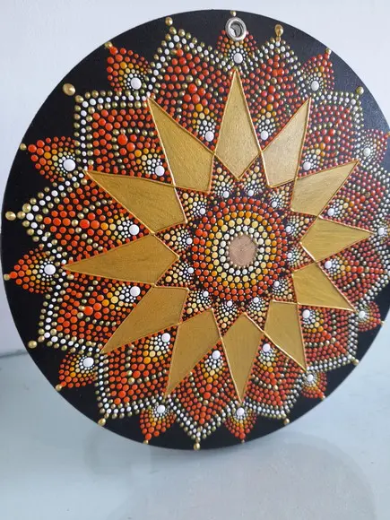 Dupla Mandala da Abundância Financeira 20cm+rosto de Buda 30