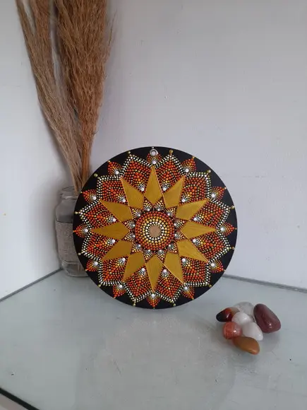 Dupla Mandala da Abundância Financeira 20cm+rosto de Buda 30