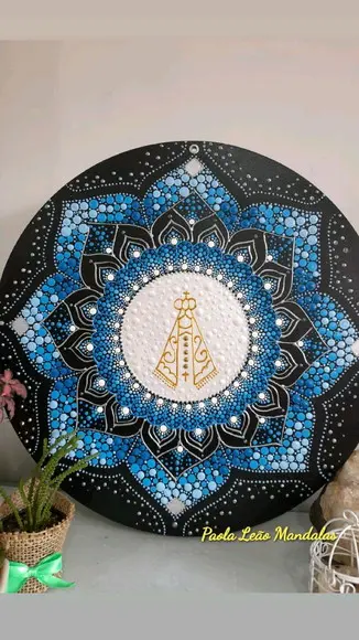 Dupla Mandalas da Vitalidade 50cm e Nossa Senhora 40cm