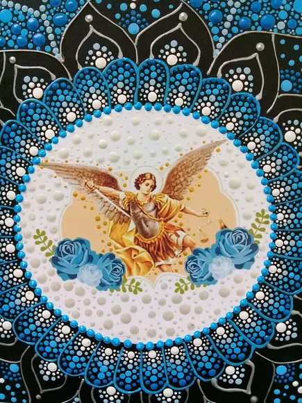 Mandala Arcanjo São Miguel 40cm