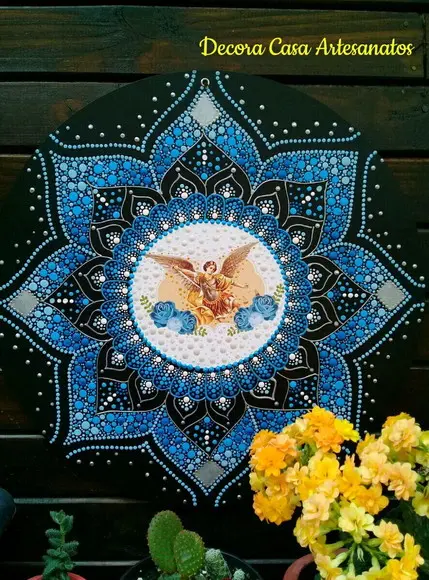 Mandala Arcanjo São Miguel 40cm