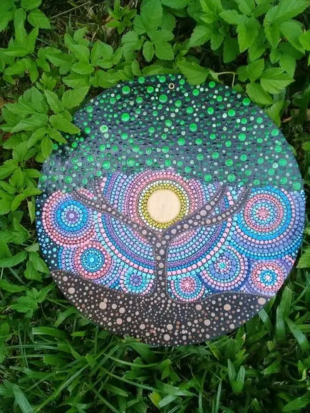 Mandala Arvore da Vida "40 cm em mdf