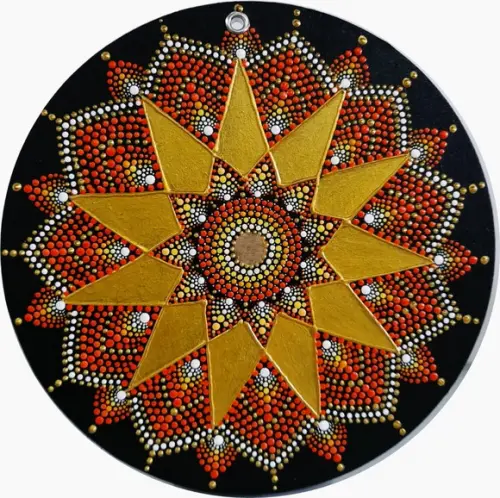 Mandala da Abundância Financeira 20cm
