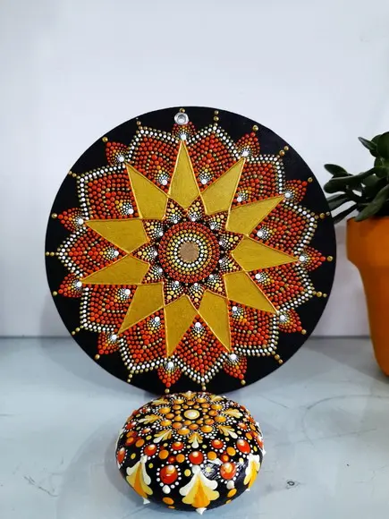 Mandala da Abundância Financeira 20cm