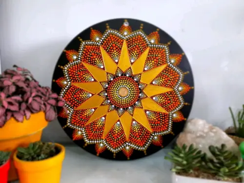 Mandala da Abundância Financeira 30cm