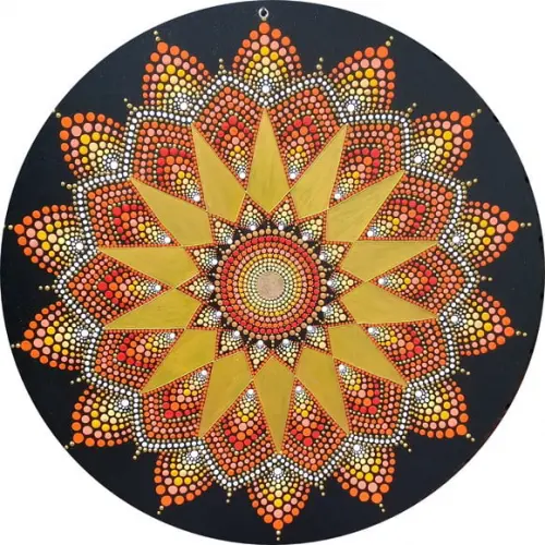 Mandala da Abundância Financeira 35cm de diâmetro