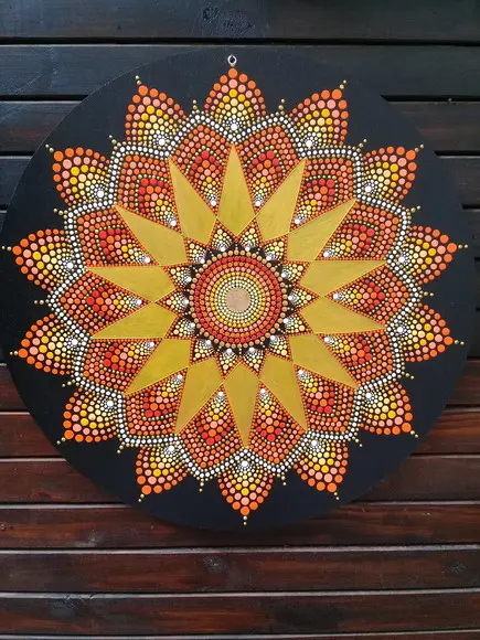 Mandala da Abundância Financeira 35cm de diâmetro