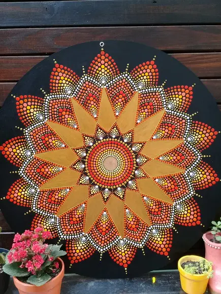 Mandala da Abundância Financeira 40cm de Diâmetro