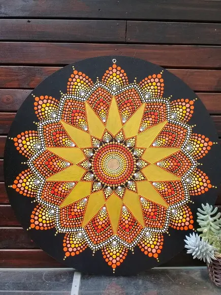 Mandala da Abundância Financeira 40cm de Diâmetro