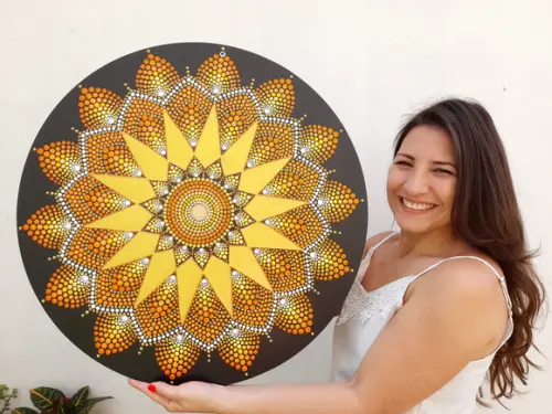 Mandala da Abundância Financeira 60 cm