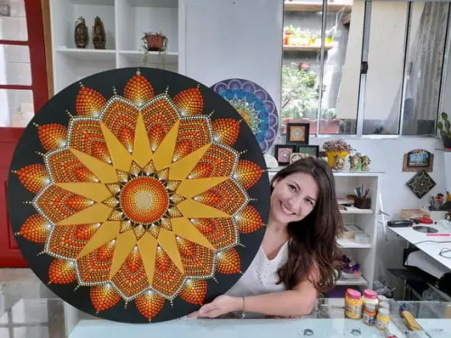 Mandala da Abundância Financeira 80 cm