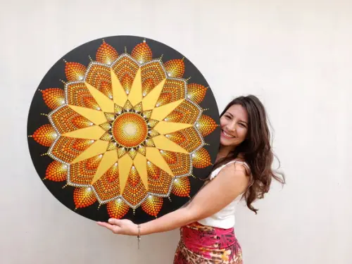 Mandala da Abundância Financeira 80 cm