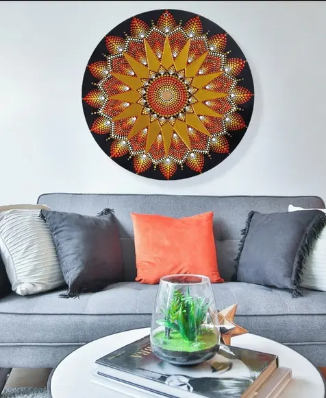 Mandala da Abundância Financeira 80 cm